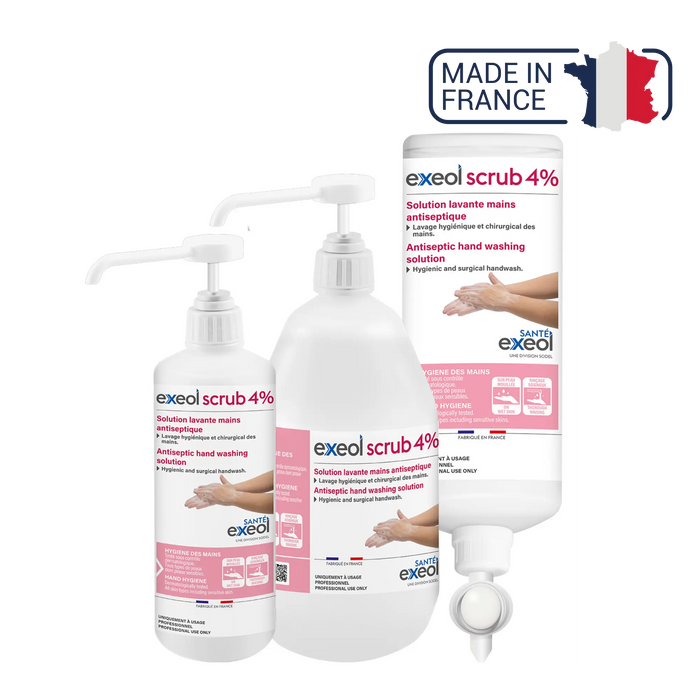 Exeol scrub 4% antiseptic soap - Sodel Exeol