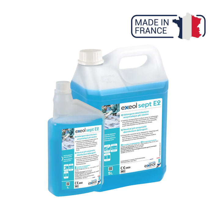 Neutral pH enzymatic disinfectant detergent - Exeol Sept E2 - Sodel Exeol