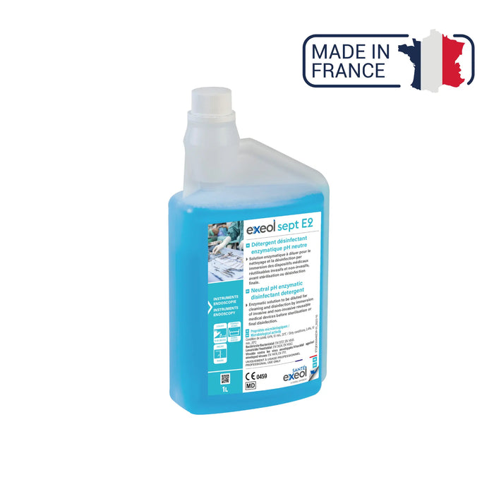 Neutral pH enzymatic disinfectant detergent - Exeol Sept E2 - Sodel Exeol