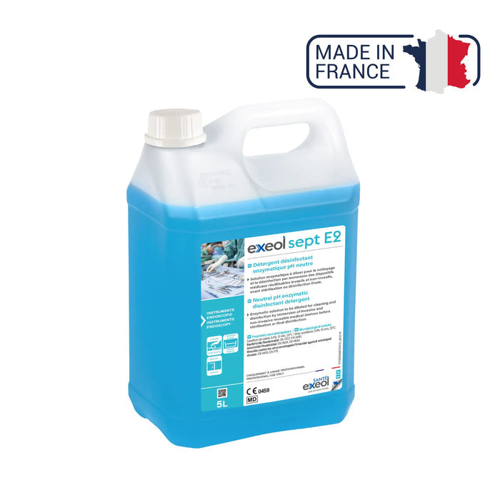Neutral pH enzymatic disinfectant detergent - Exeol Sept E2 - Sodel Exeol