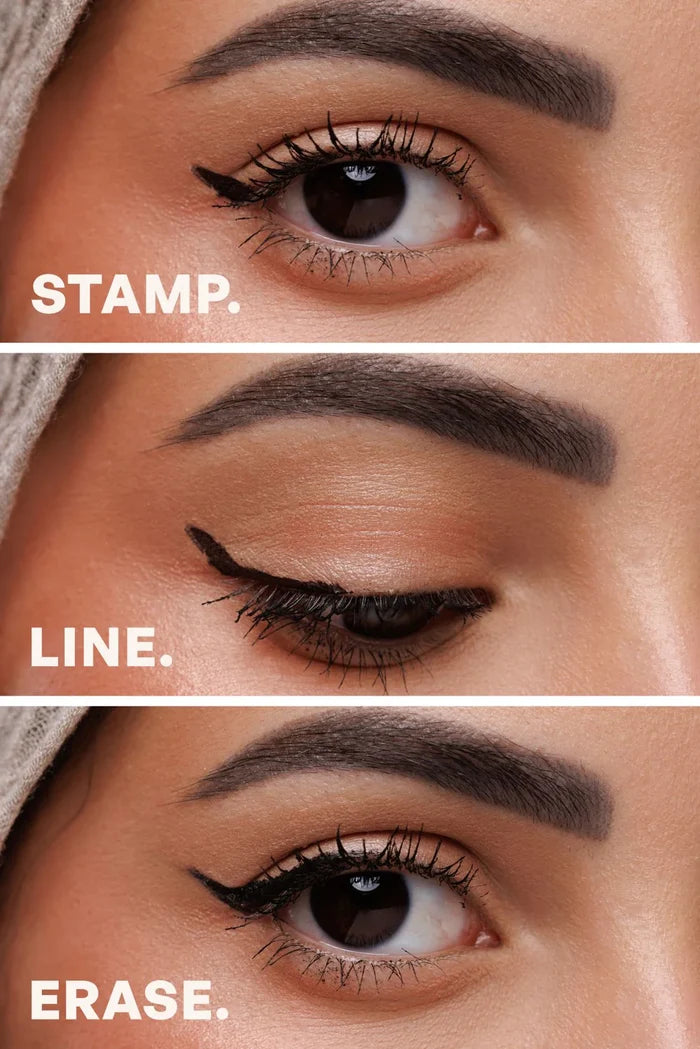 Flaunt No Hassle Eyeliner Stamp Set - Cleo Black