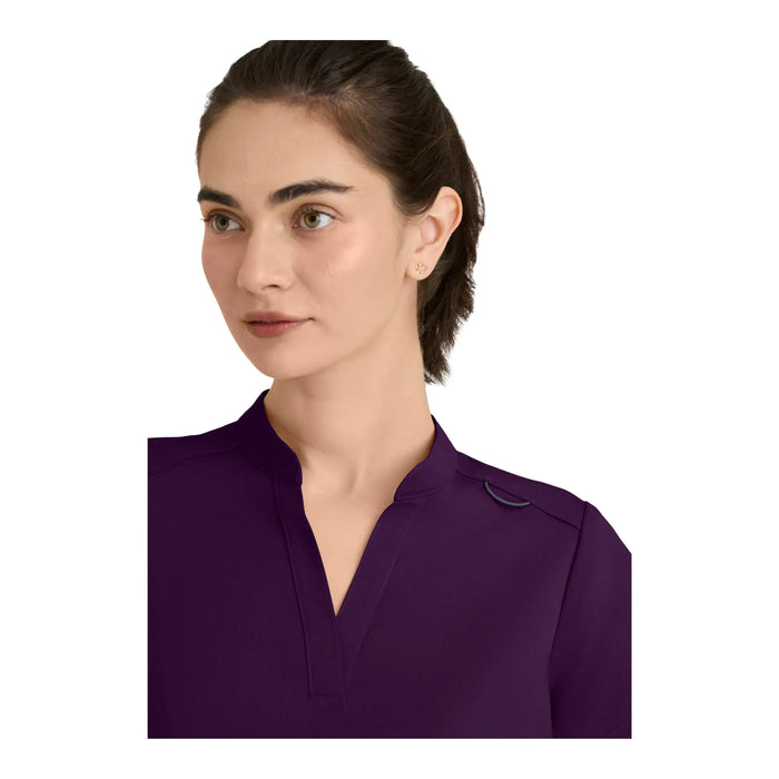 Flora - Banded collar tunic - Women - Grey’s Anatomy Stretch GREYS ANATOMY STRETCH