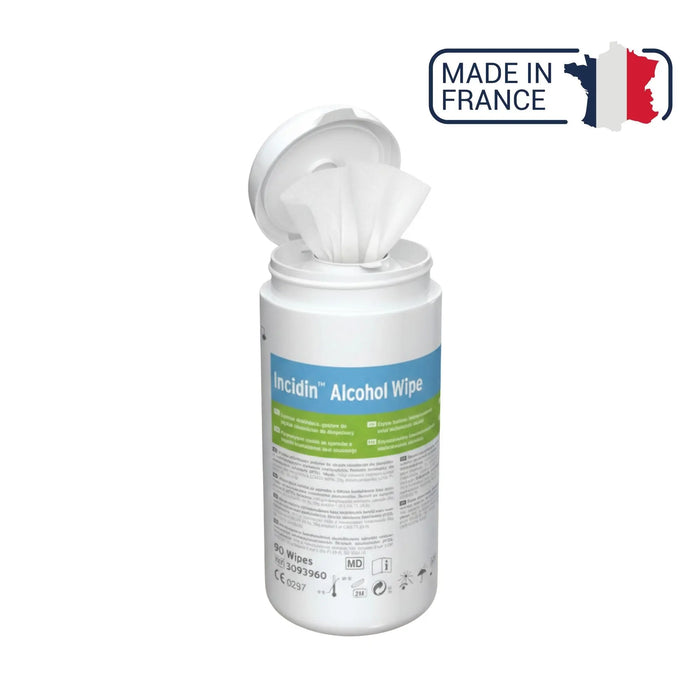 90 Lingettes Désinfectantes Incidin Alcohol Wipes - Boîte ou recharge - Ecolab by Anios Anios