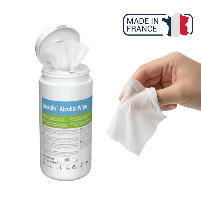 90 Lingettes Désinfectantes Incidin Alcohol Wipes - Boîte ou recharge - Ecolab by Anios Anios
