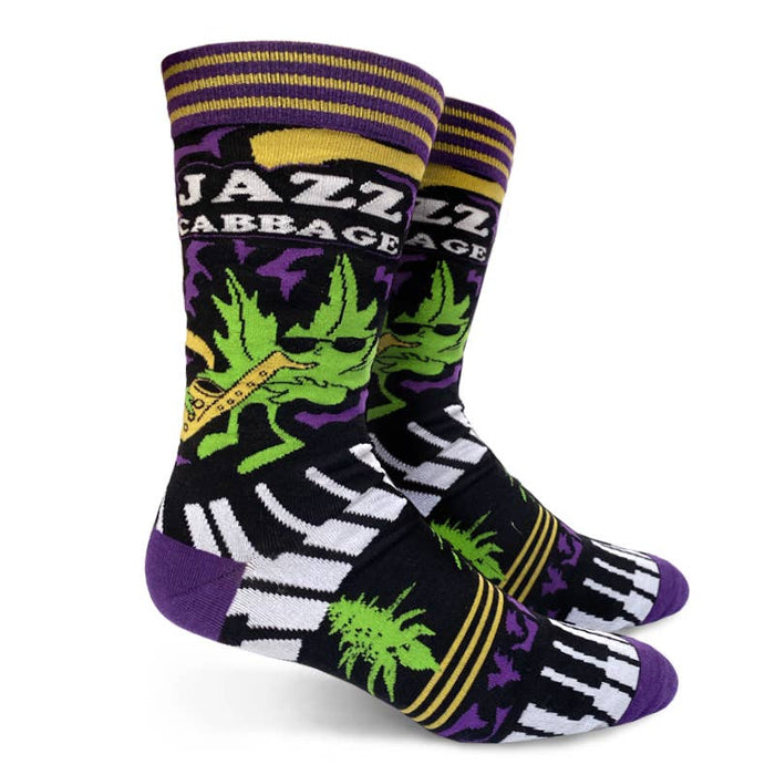 Jazz Cabbage Mens Crew Socks