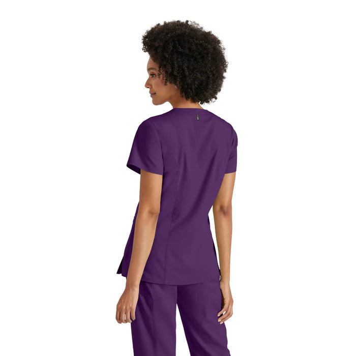 Kim - Crossover V-neck tunic - Women - Grey’s Anatomy Stretch Grey’s Anatomy