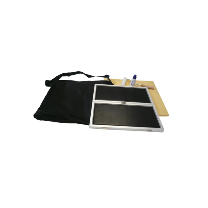 Kit complet pour empreinte = Podographe double + 1 encre + 1 rouleau + 50 feuilles + 1 sac de rangement My Podologie