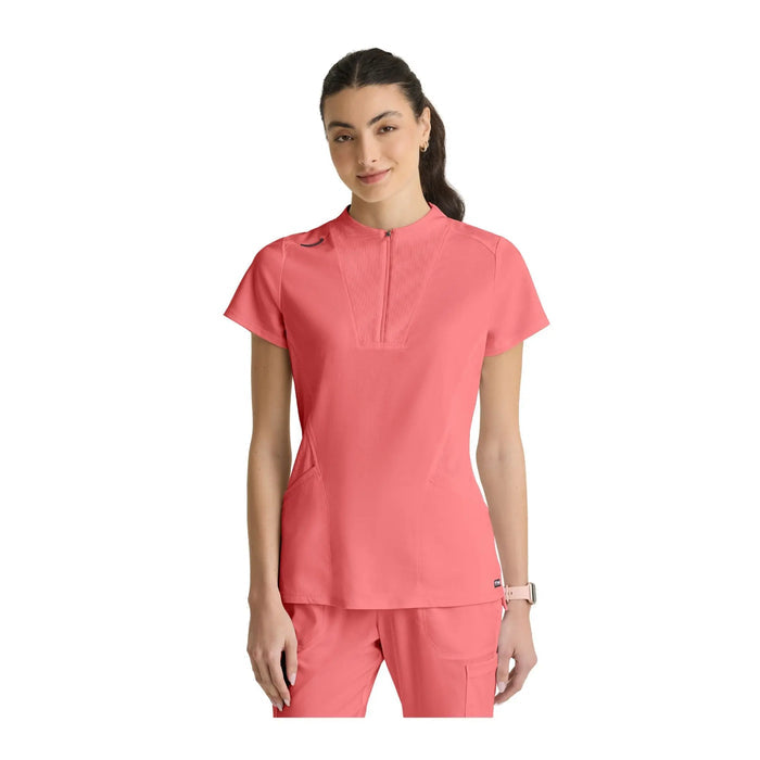 Kristi - High neck zipped tunic - Women - Grey’s Anatomy Stretch Grey’s Anatomy