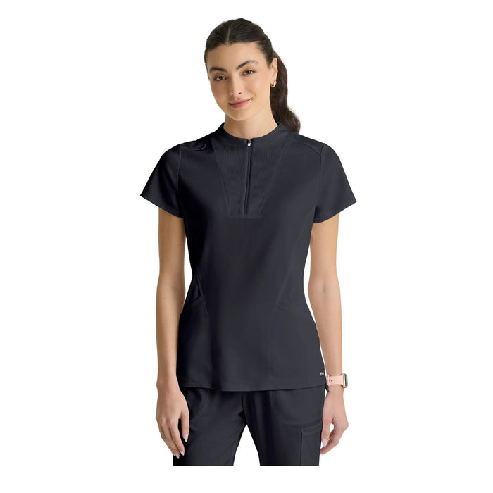 Kristi - High neck zipped tunic - Women - Grey’s Anatomy Stretch Grey’s Anatomy