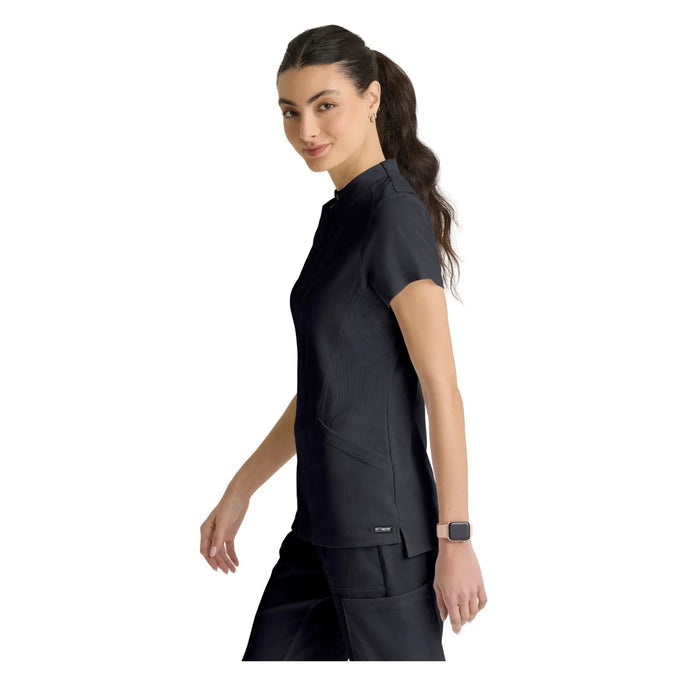 Kristi - High neck zipped tunic - Women - Grey’s Anatomy Stretch Grey’s Anatomy