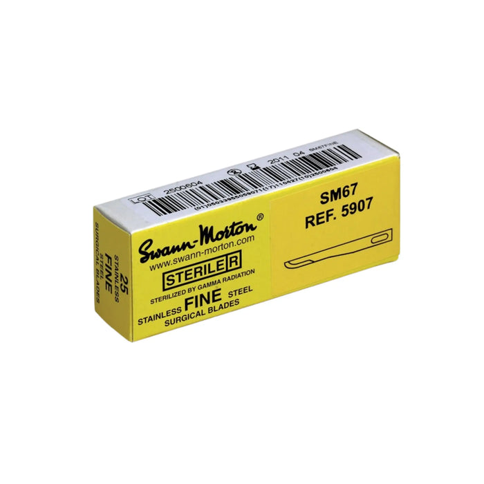 Lames chirurgicales Fines - stériles - Boîte de 25  - Plusieurs formats - Swann-Morton Swann-Morton
