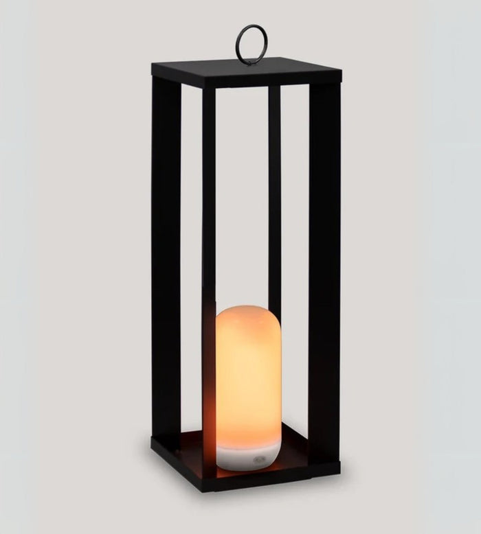 Lanterne portable SIROCO - À poser ou à suspendre - Effet flamme - Lumihome