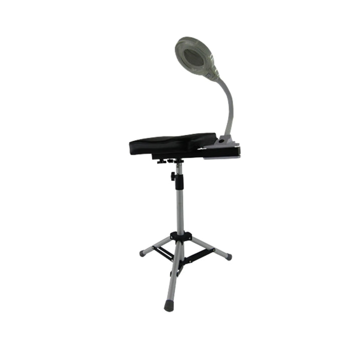 Magnifying lamp holder for footrest at home - My Podologie My Podologie