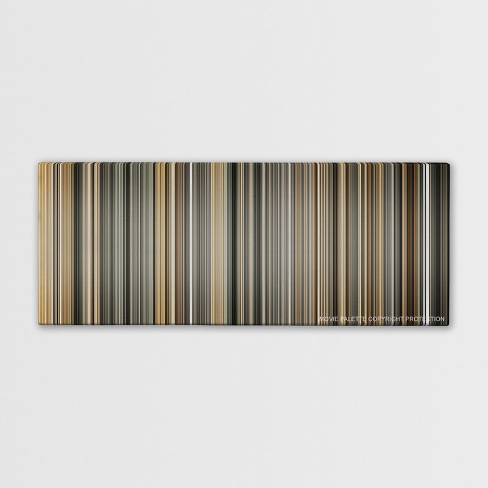 Mary and Max color palette canvas print: thousands of thin vertical stripes of color