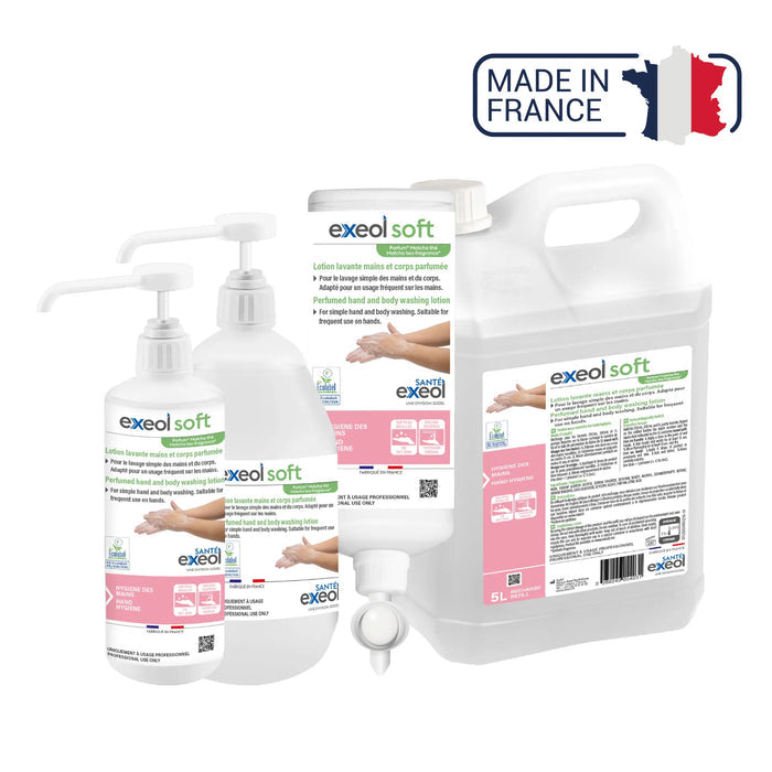 Hand and body washing lotion with Matcha Tea fragrance - Exeol Soft - Sodel Exeol
