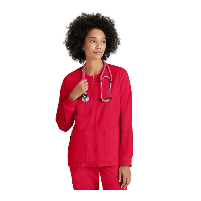Mila - Round neck medical jacket - Women - Grey’s Anatomy Stretch Grey’s Anatomy