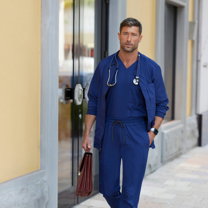 Mio - Round neck medical jacket - Men - Grey’s Anatomy Stretch Grey’s Anatomy