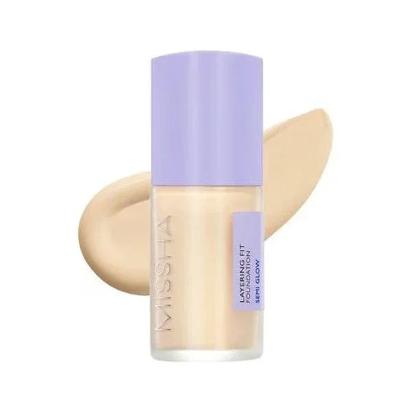 [MISSHA] Layering Fit Foundation Semi Glow (4 Colors) SPF 38 PA++ 35ml - Ballagrio