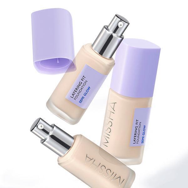 [MISSHA] Layering Fit Foundation Semi Glow (4 Colors) SPF 38 PA++ 35ml - Ballagrio