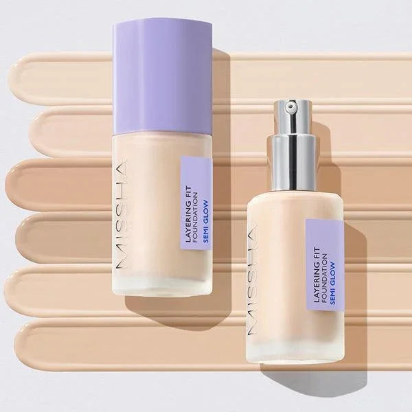 [MISSHA] Layering Fit Foundation Semi Glow (4 Colors) SPF 38 PA++ 35ml - Ballagrio