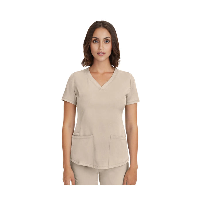 Monique - Medical Tunic - V Neck - Women - Healing Hands - 1 Healing Hands  Light Khaki / 3XL