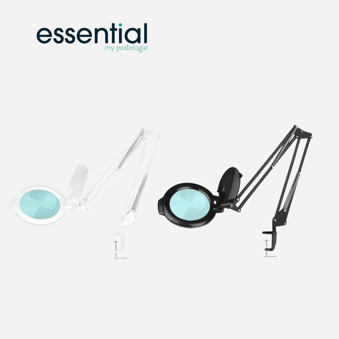 Moonlight 8013/6 LED articulated magnifying lamp for table - White or Black - Essential by My Podologie Activeshop