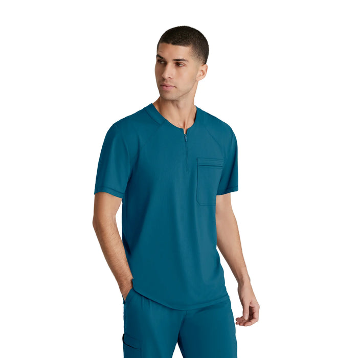 Néo - Zippered round neck tunic - Men - Skechers Slip-ins SKECHERS SLIP-INS KNITS  Bahamas Blue / XL