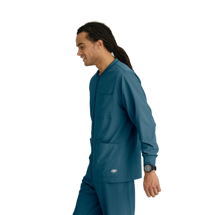 Oly - Round neck medical jacket - Men - Skechers SKECHERS