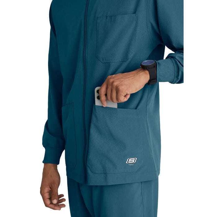 Oly - Round neck medical jacket - Men - Skechers SKECHERS
