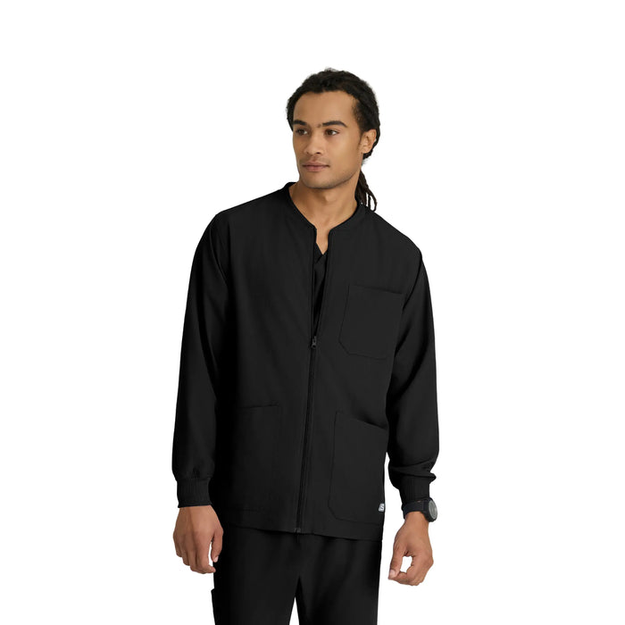 Oly - Round neck medical jacket - Men - Skechers SKECHERS  Black / XL