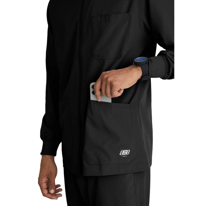 Oly - Round neck medical jacket - Men - Skechers SKECHERS
