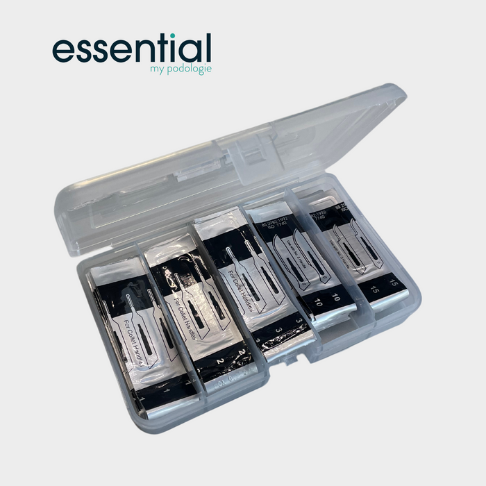 Pack of gouges and scalpel blades My Podologie