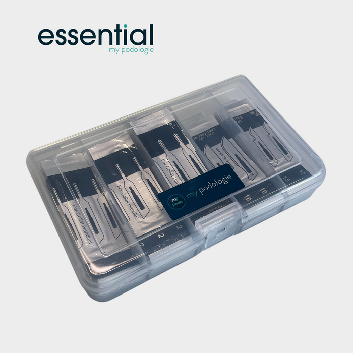 Pack of gouges and scalpel blades My Podologie