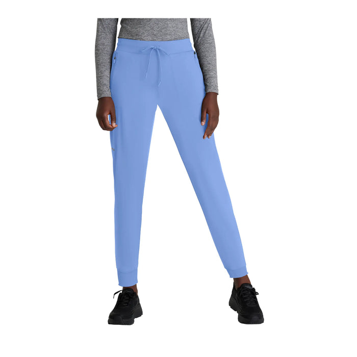 Palmi - High Waisted Medical Joggers - Cargo Pocket - Women - Skechers Slip-ins SKECHERS SLIP-INS KNITS  Sky Blue / XL