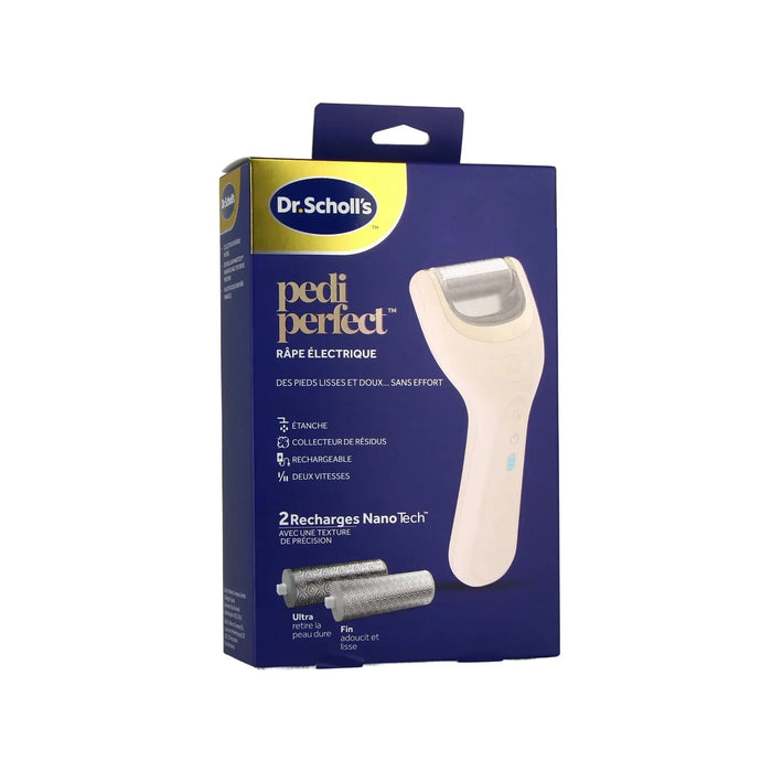 Pedi Perfect Râpe de Pédicurie Électrique rechargeable - Exfoliante et Lissante - Dr Scholl’s Scholl