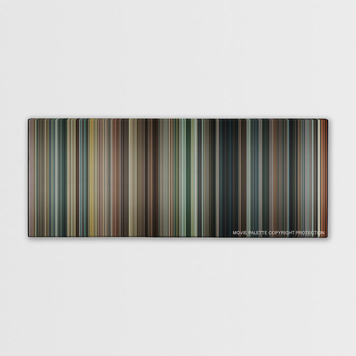 RED 2 color palette canvas print: thousands of thin vertical stripes of color