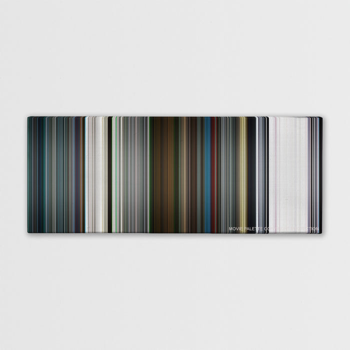 Resident Evil: Afterlife color palette canvas print: thousands of thin vertical stripes of color