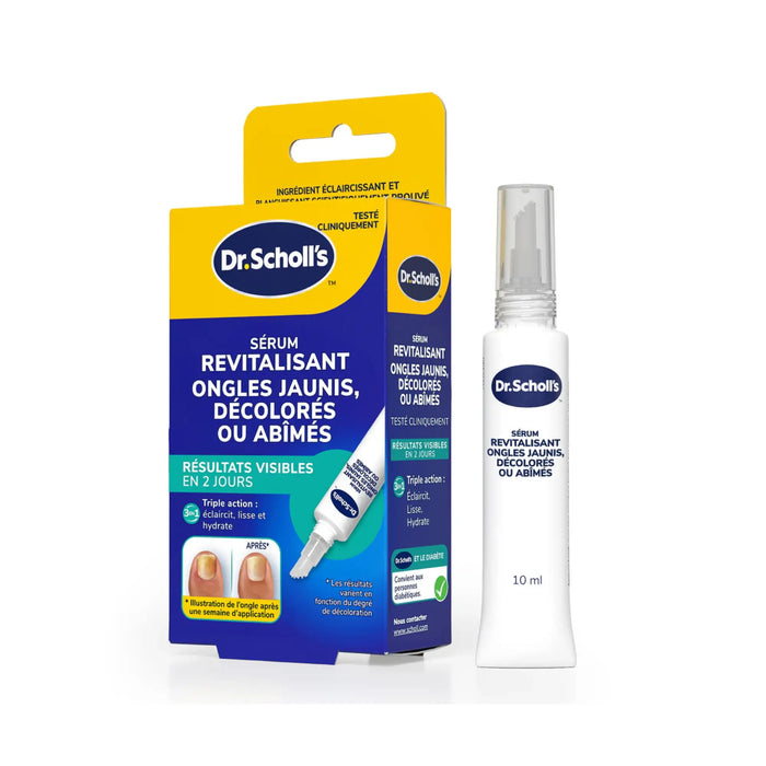 Revitalizing Serum for Yellowed, Discolored, Damaged Nails - 10 ml - Dr Scholl’s Scholl