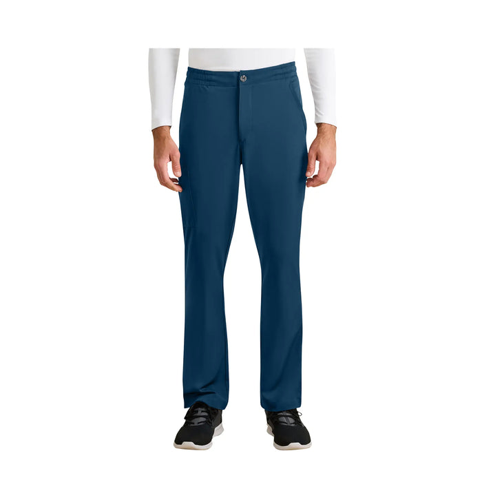 Ryan - Trousers - Elastic Belt - Men - Healing Hands Healing Hands  Teal Blue / 3XL
