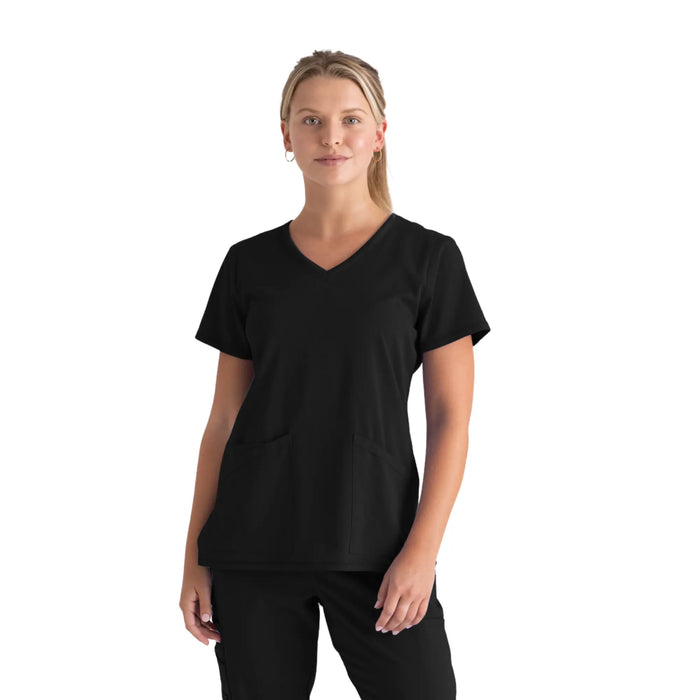 Serena - V-neck tunic - Women - Grey’s Anatomy Stretch Grey’s Anatomy  Black / XL