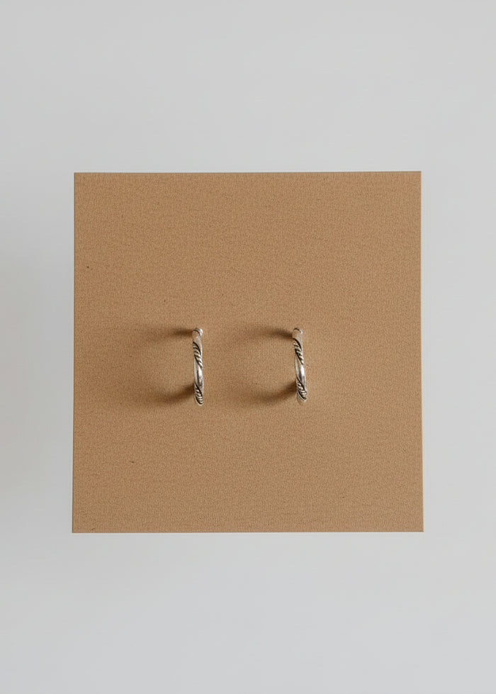 Sinclair Silver Hoops - Wooten's