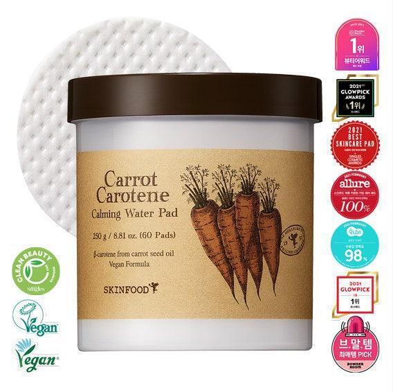 [SKINFOOD] Carrot Carotene Calming Water Pad 250g 60EA SKINFOOD