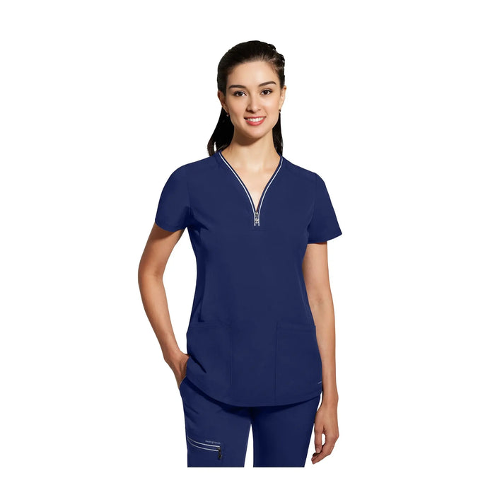 Sonia - Zipped V-neck tunic - Women - Healing Hands Healing Hands