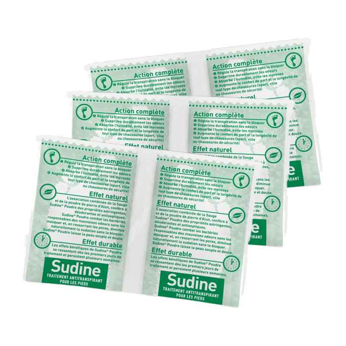 Sudine Powder Samples - Antiperspirant treatment powder for feet My Podology