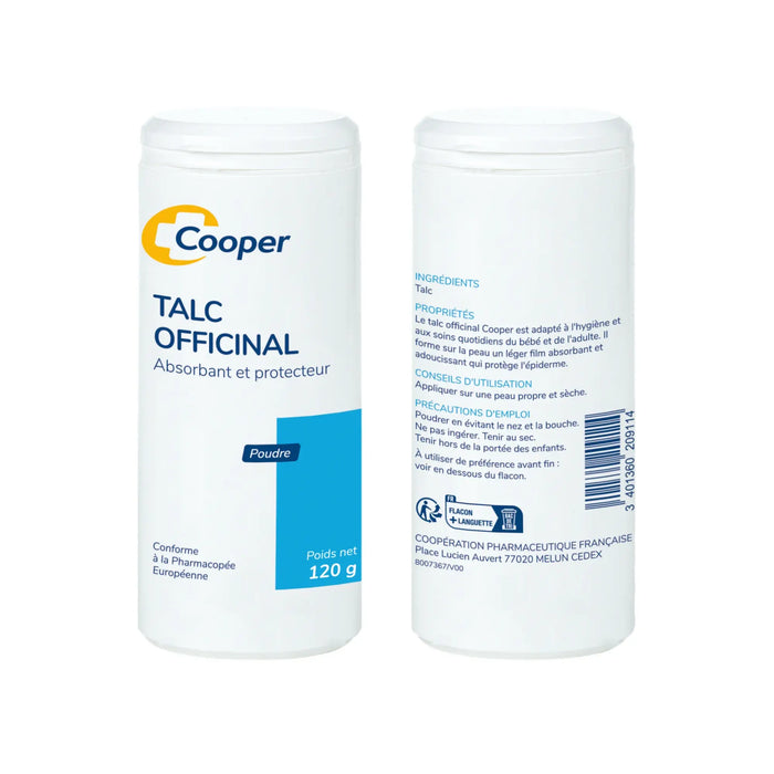 Powdered talc 120g - Cooper Cooper