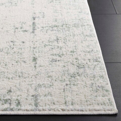 Tapis Arrietty Abstract Machine Made Area Carpet couleur sauge/ivoire 8x10