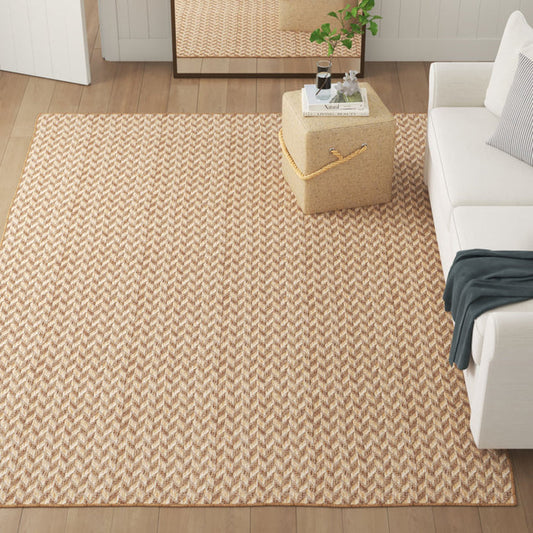 Tapis d'intérieur/extérieur marron/marron clair Malaya 2,90 m x 3,65 m