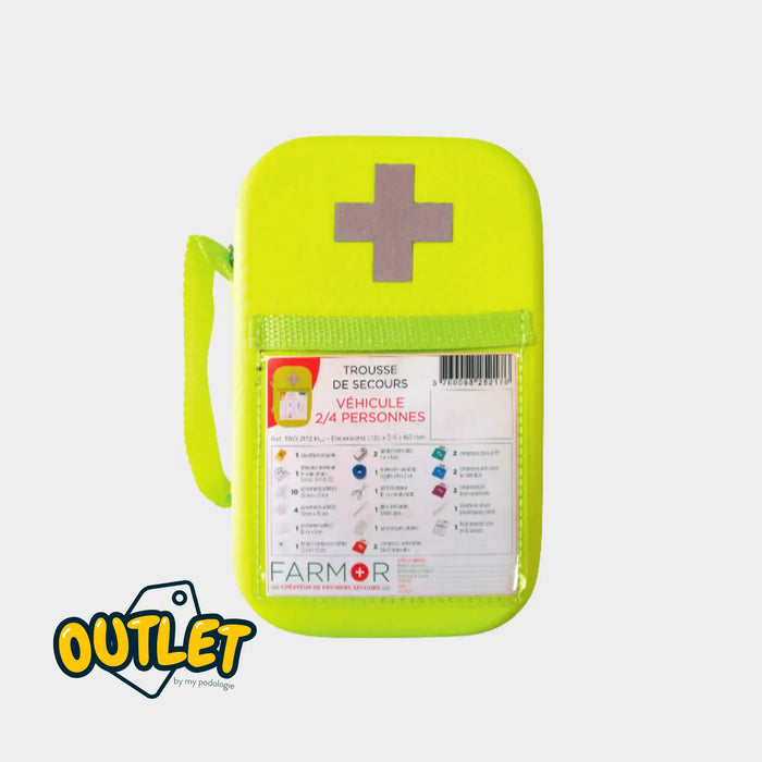 Trousse de secours Véhicule - 2 à 4 personnes - Farmor // Date courte My Podologie