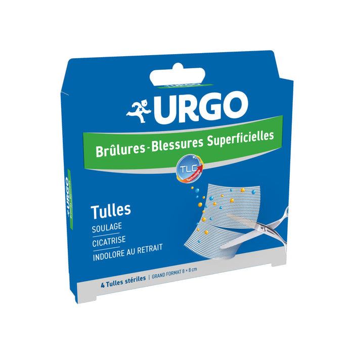 Tulles - Burns-Wounds - Urgo Urgo 8X8-box-of-4