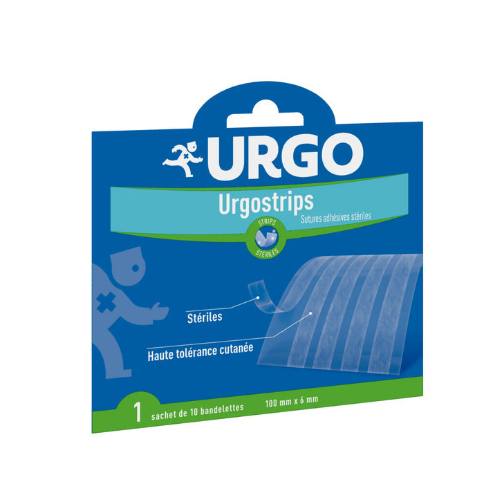 Urgostrips - sterile sutures - 10 strips 100 x 6 mm - Urgo Urgo
